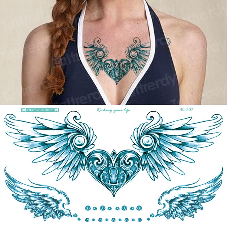 temporäre mode Tattoos-Schmuck, Körperaufkleber für Ägypten arabisch indische Sexy Tattoos-Muster