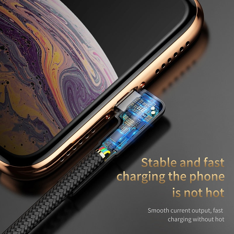 Baseus USB Kabel / Schnelles Ladegerät für iphone 14 13 12 11 pro max 2.4A