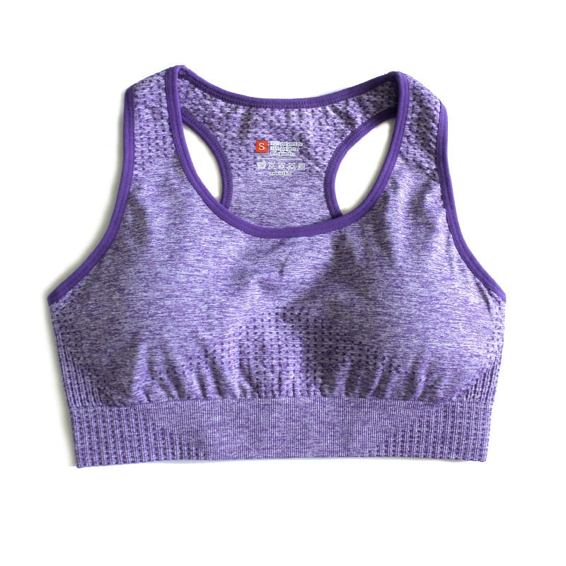 7 Farben Vital Nahtloser Sport-BH, atmungsaktiver Raceback Yoga-BH