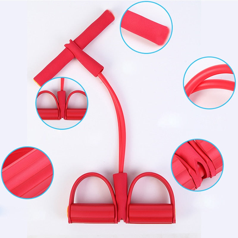Fitness-Gummi-Widerstandsbänder, Latex-Pedal-Übungsgerät