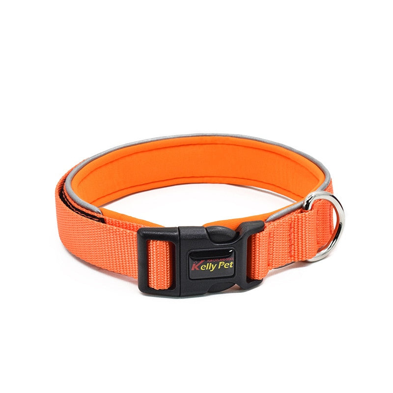 Atmungsaktives Mesh-Nylon-Hundehalsband Reflektierende Hundehalsbänder für kleine, mittelgroße und große Hundetrainingshalsketten für Hundezubehör