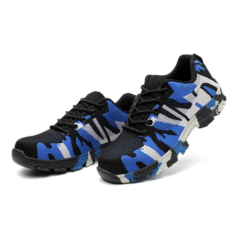 Anti-Smashing Pannensichere Sicherheitsschuhe, Herren & Damen Steel Toe Air Work Sneakers