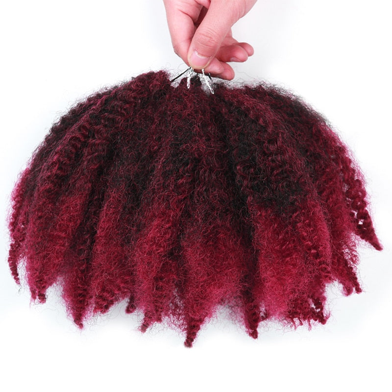 Black Star Hair Afro Synthetic Crochet Marley Braids Haarverlängerungen für schwarze Frauen Kanekalons Kinky Twist Braiding Hairs