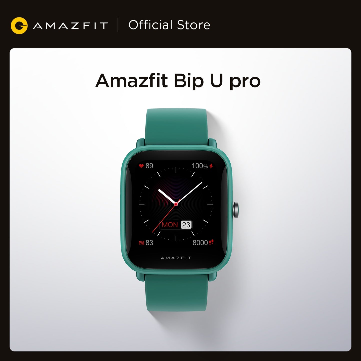 GPS Smartwatch Amazfit Bip U Pro Farbbildschirm 31g, bis zu 5 ATM Wasserdichtheit 60+ Sportmodus, Smartwatch für Android