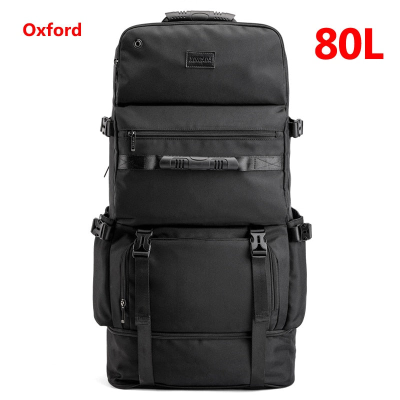 Herren Reise Pack Tasche 80L Rücksack mit großer Kapazität Multifunktions-Segeltuch-Gepäck