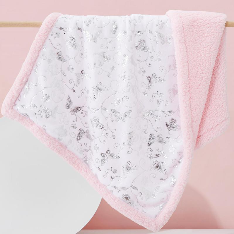 Babydecken Neugeborenes Doppelstöckige Warme Flanelldecke