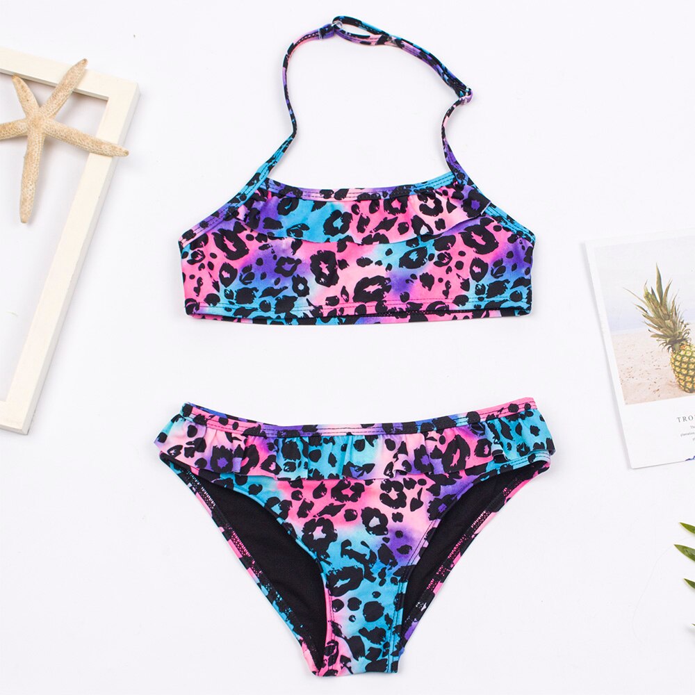 Badeanzug Bikini Set für Kinder Mädchen, Zwei-Stücke Schwimmenanzug für den Sommer