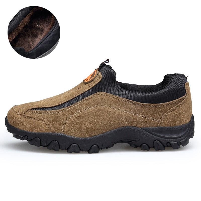 Fashion Flock Herren Freizeitschuhe, Wildleder-Outdoor Schuhe Herren Winterschuhe plus Größe 46