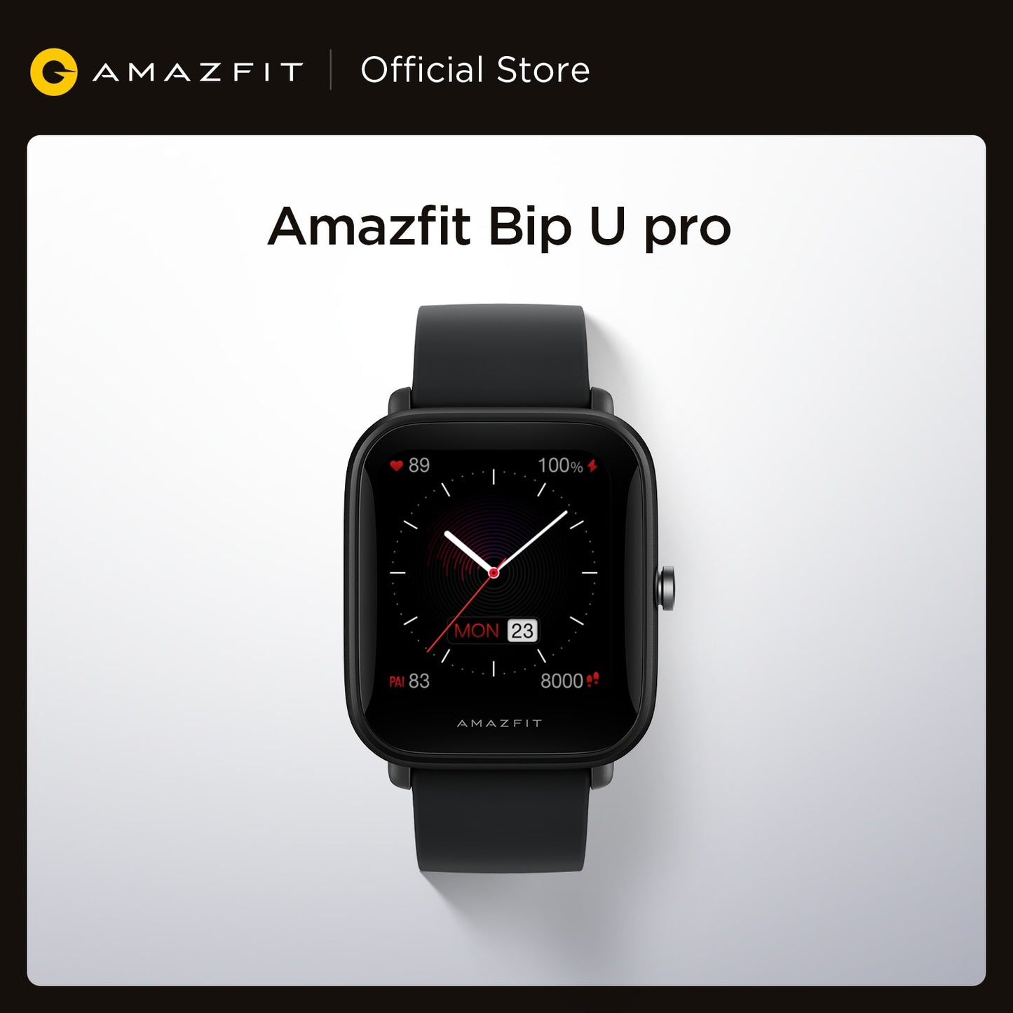 GPS Smartwatch Amazfit Bip U Pro Farbbildschirm 31g, bis zu 5 ATM Wasserdichtheit 60+ Sportmodus, Smartwatch für Android