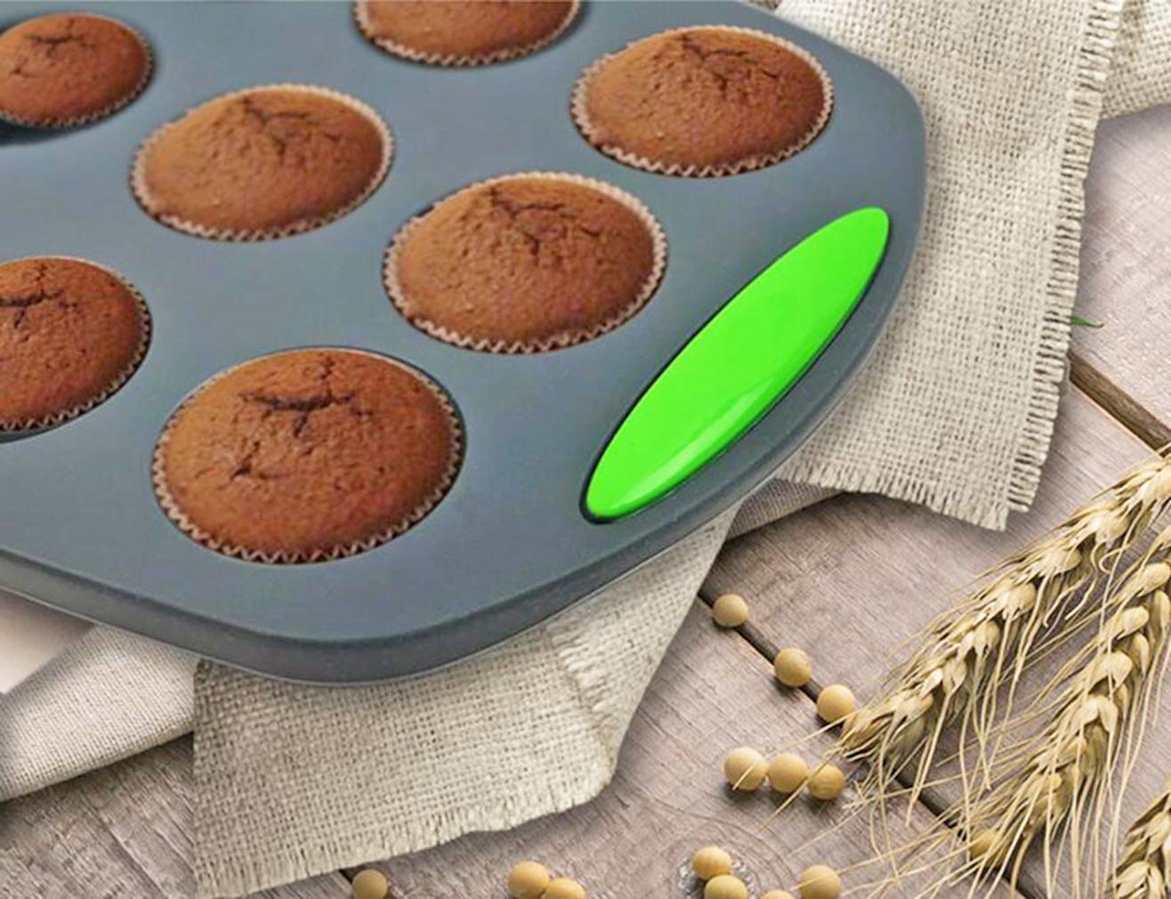 Silikon-Backformen, Kuchenform, Backformen, runde Cupcake-Pfanne, Mini-Muffinblech