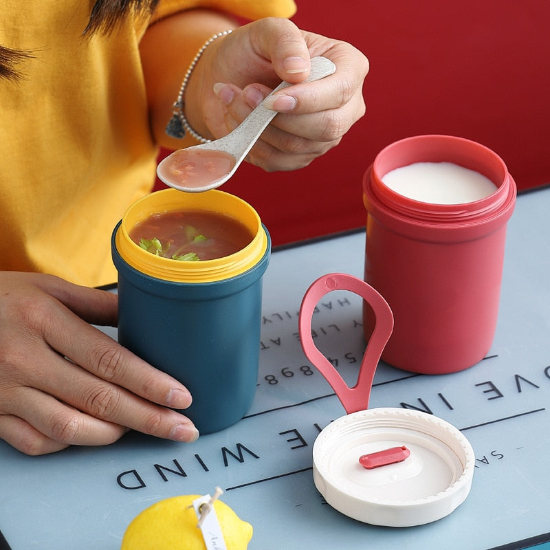 850 ml/1100 ml tragbare Lunchbox Lebensmittelbehälter Mikrowelle geeignet, Bento-Boxen Lunchbox mit Besteck-Sets