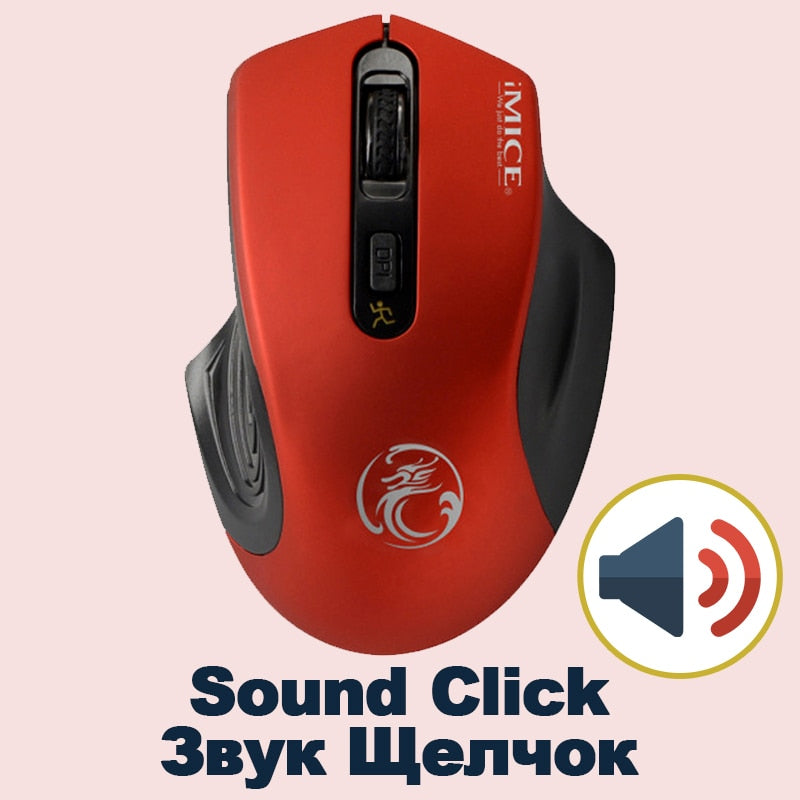 USB Wireless Mouse 2000 DPI USB 2.0 Empfänger Optische Computermaus 2,4 GHz Ergonomische Mäuse für Laptop PC Sound Silent Mouse