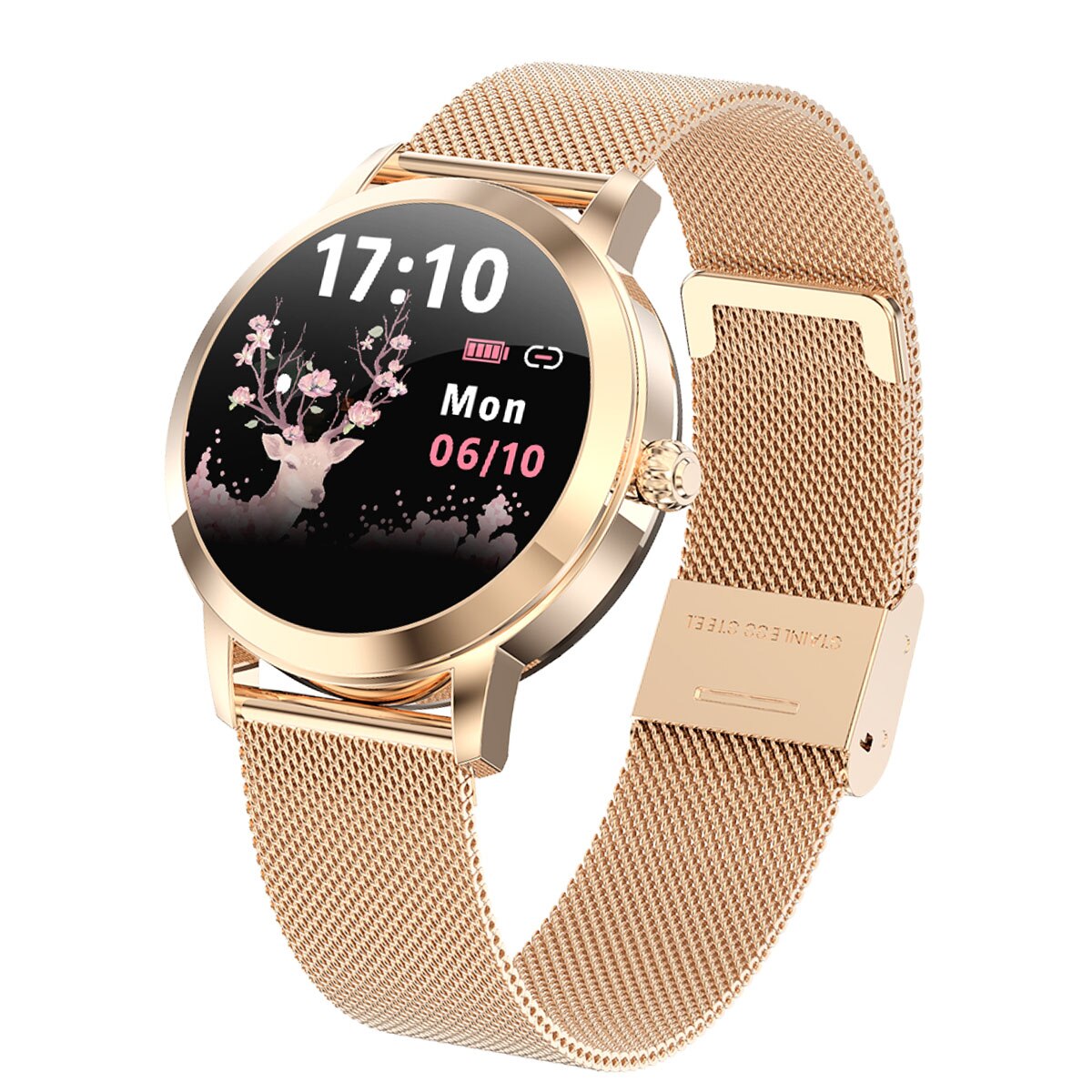 Fitness Smart Watch für Frauen, IP68 Wasserdichte Luxus Sportuhr, Verbindung mit Xiaomi Android IOS