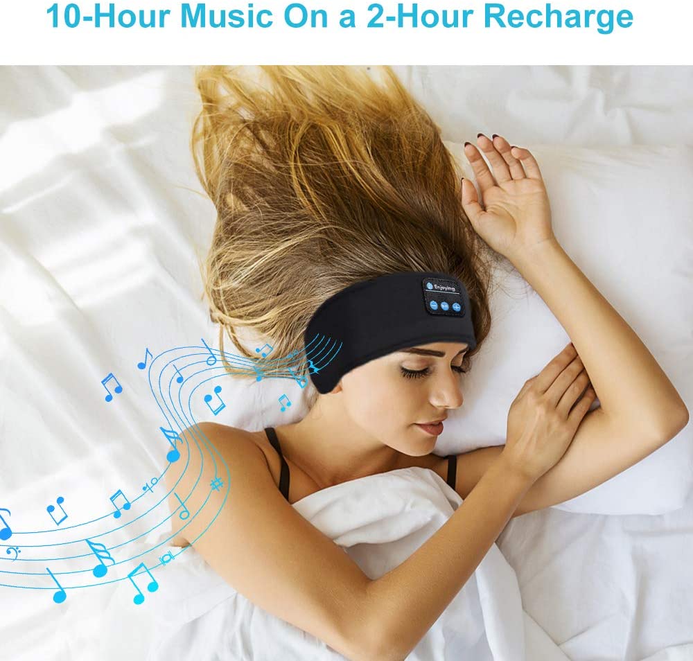 Bluetooth-Schlafkopfhörer, Sport-Stirnband, kabellosen Musik-Kopfhörer, Augenmaske für Seitenschläfer