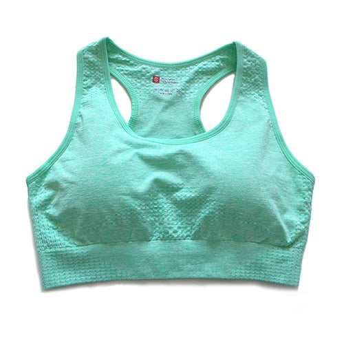 7 Farben Vital Nahtloser Sport-BH, atmungsaktiver Raceback Yoga-BH
