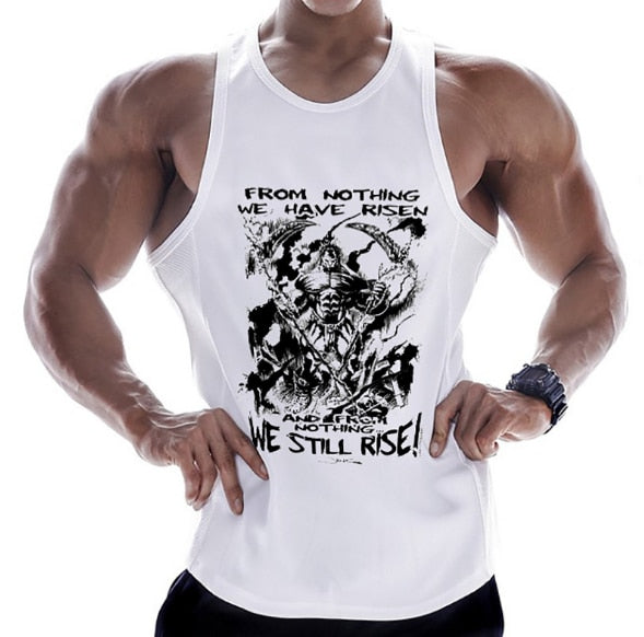 Neue Fitnessstudios Kleidung aus Baumwolle, Bodybuilding ärmelloses Unterhemd