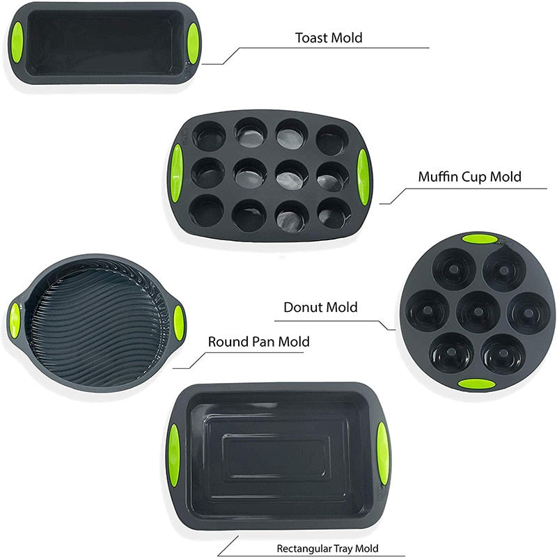 Silikon-Backformen, Kuchenform, Backformen, runde Cupcake-Pfanne, Mini-Muffinblech