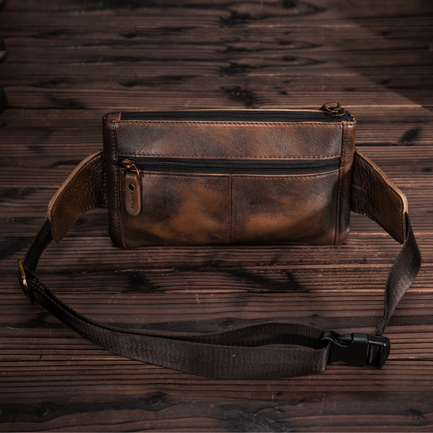 Rindsleder Gürteltasche, Brust Sling Bag Design