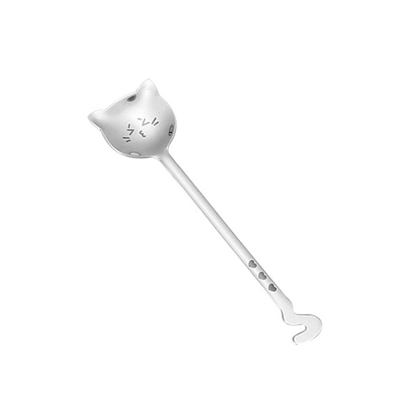 Lustiger Teelöffel Für Kaffee Langschwanzkatze