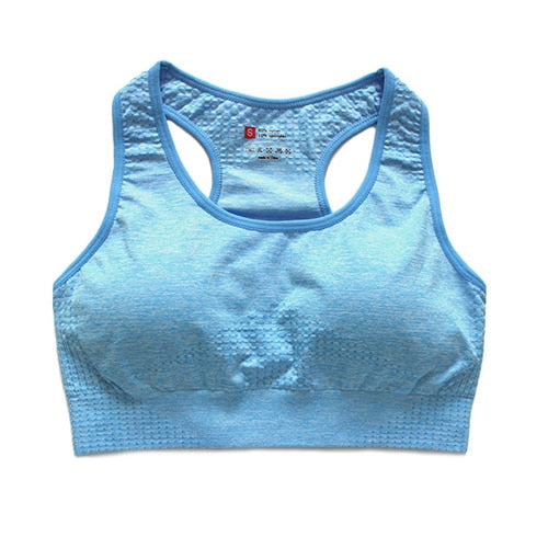 7 Farben Vital Nahtloser Sport-BH, atmungsaktiver Raceback Yoga-BH