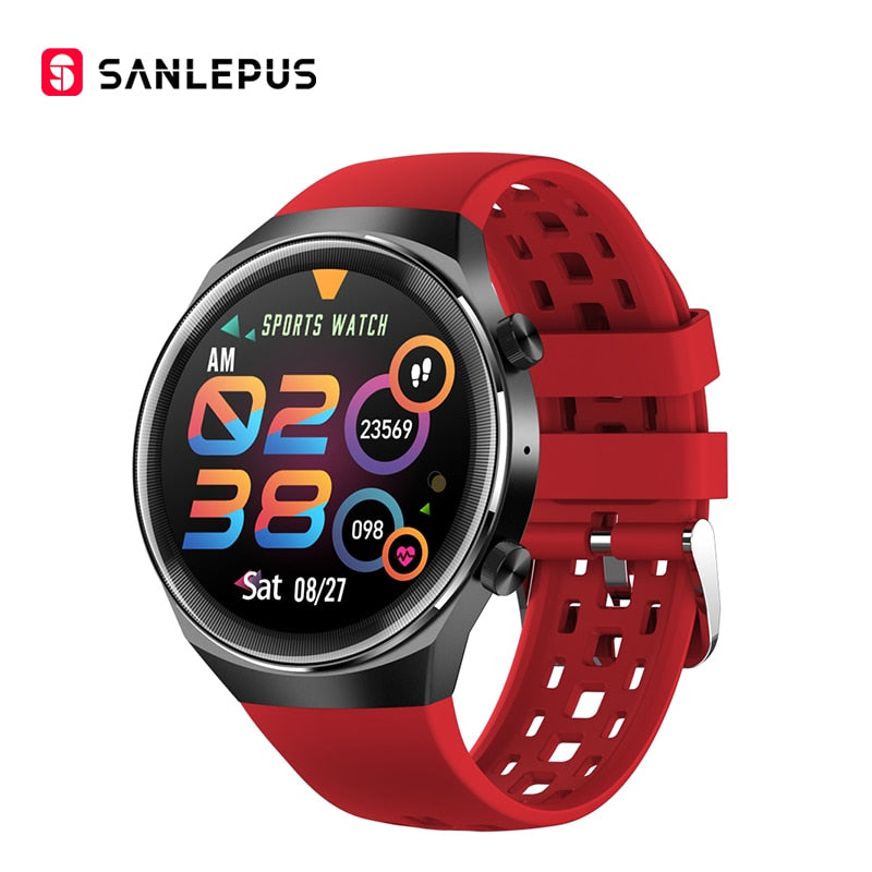 2022 SANLEPUS QS8 NEW Smart Watch mit Zifferblatt Anrufe, ideal für Männer & Frauen, Wasserdicht Smartwatch Fitness Armband für Android,Huawei, & Apple