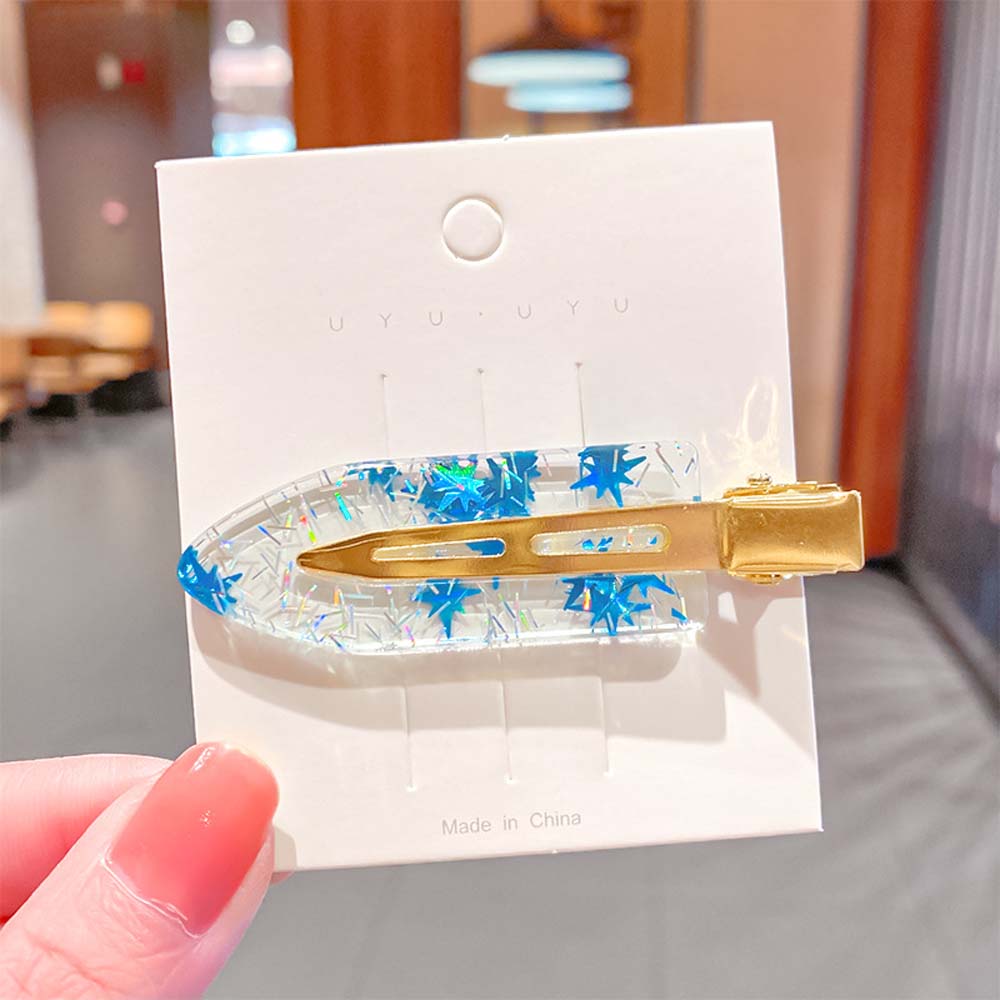 1 stück einfache Wild Leopard Nahtlose Haarspange, Acetat Blatt Keine Biegung, Haarnadeln / Haarstyling-werkzeug