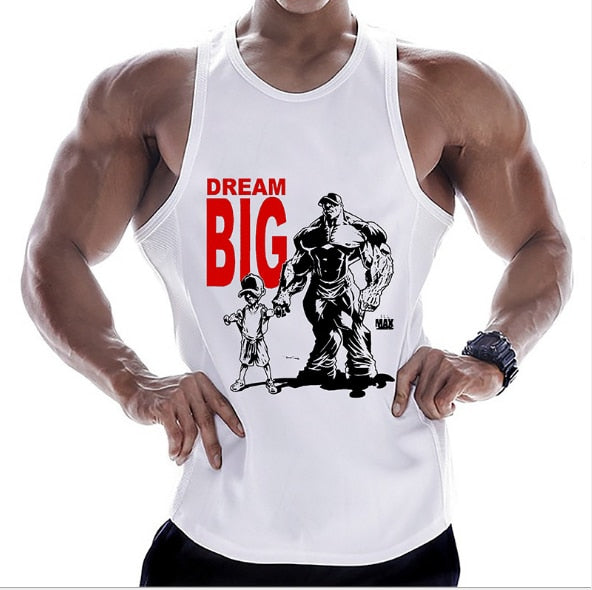 Neue Fitnessstudios Kleidung aus Baumwolle, Bodybuilding ärmelloses Unterhemd
