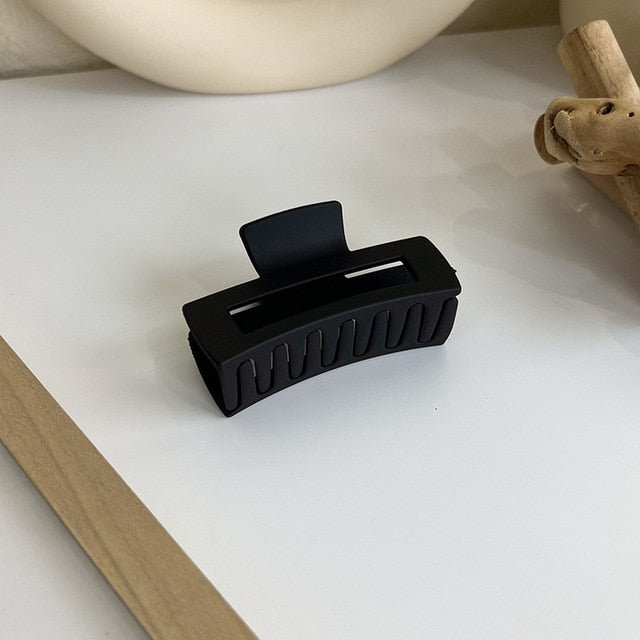1pcs Koreanisch Kaffee Schwarz Großes Haar Krallen, Acryl Haarnadeln Barrette, Krabbe Haarspangen für Frauen & Mädchen