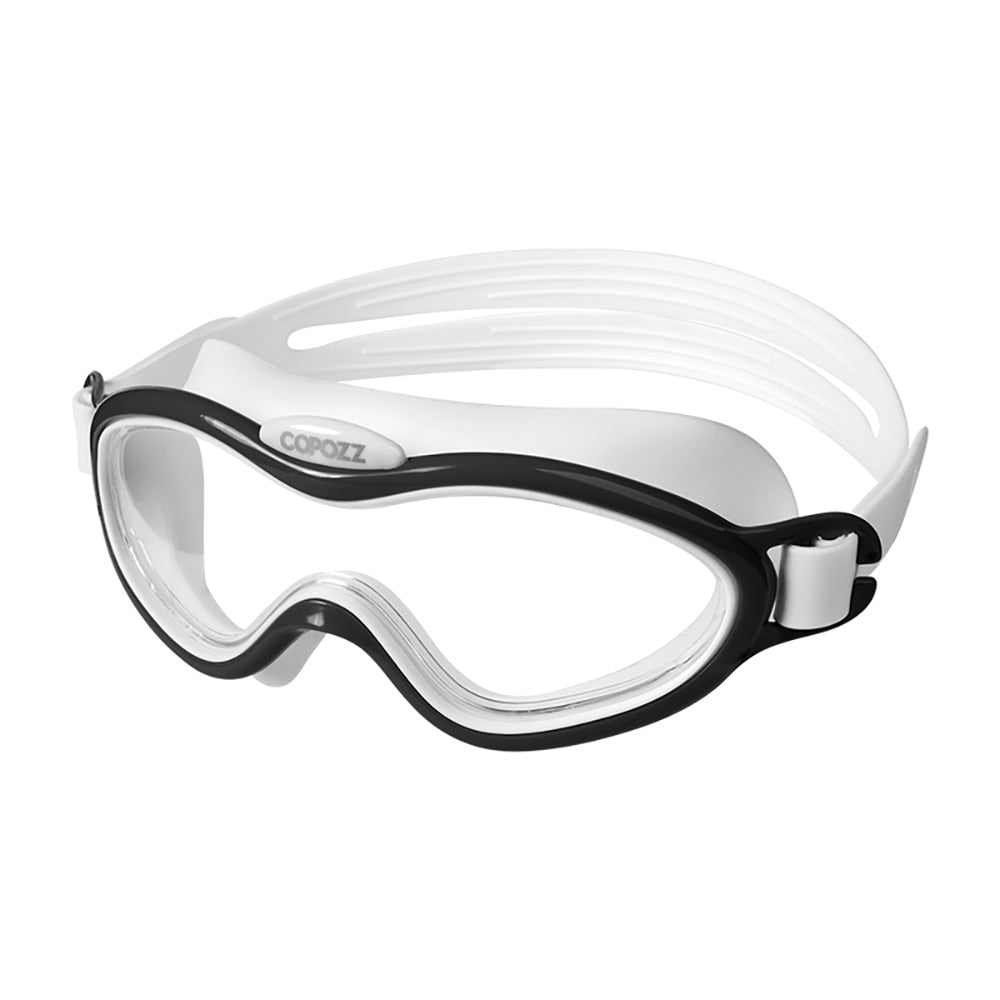 Kinder-Schwimmbrille, Anti-Beschlag, wasserdicht, für Kinder und Jugendliche, großer Rahmen, Schwimmbrille für Jungen und Mädchen, einteilige Schwimmbrille