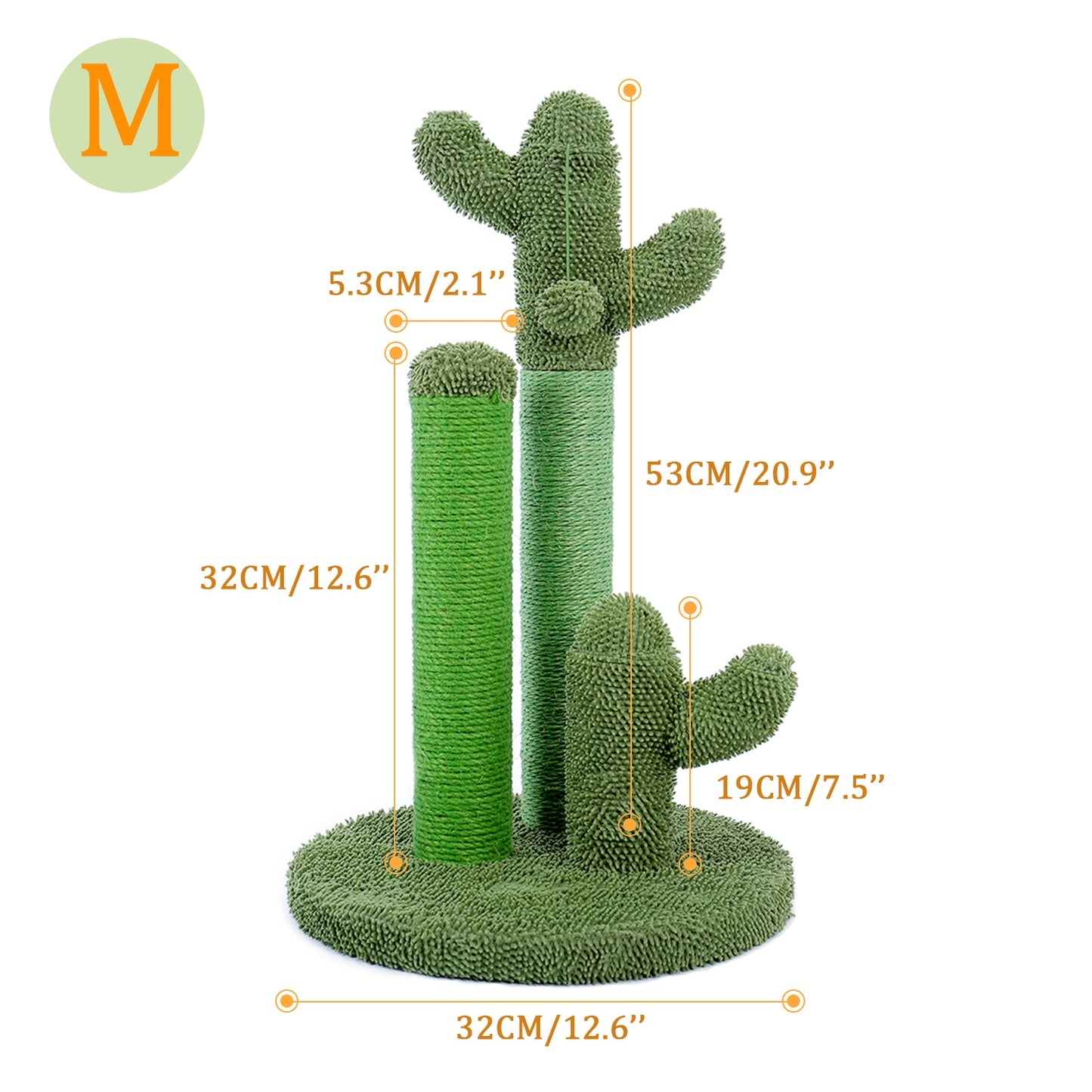 Niedliches Kaktus-Haustier-Kratzbaum-Spielzeug mit Kugel-Kratzbaum für Katze, Kätzchen
