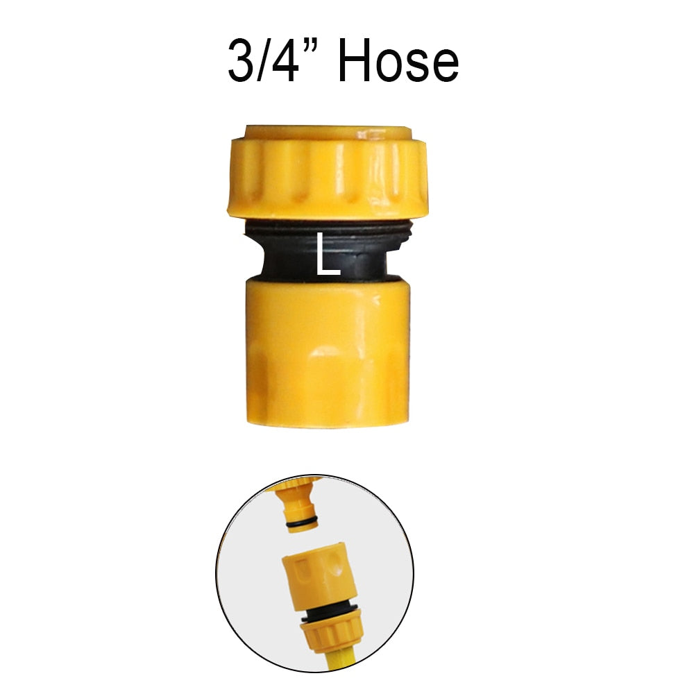 Gartenzubehör Outdoor 3/4 Auto Gartenschlauch Adapter Schnellkupplung Reparatur Schlauchverbinder Wasserhahn Anschluss Rohrverschraubungen 1/2