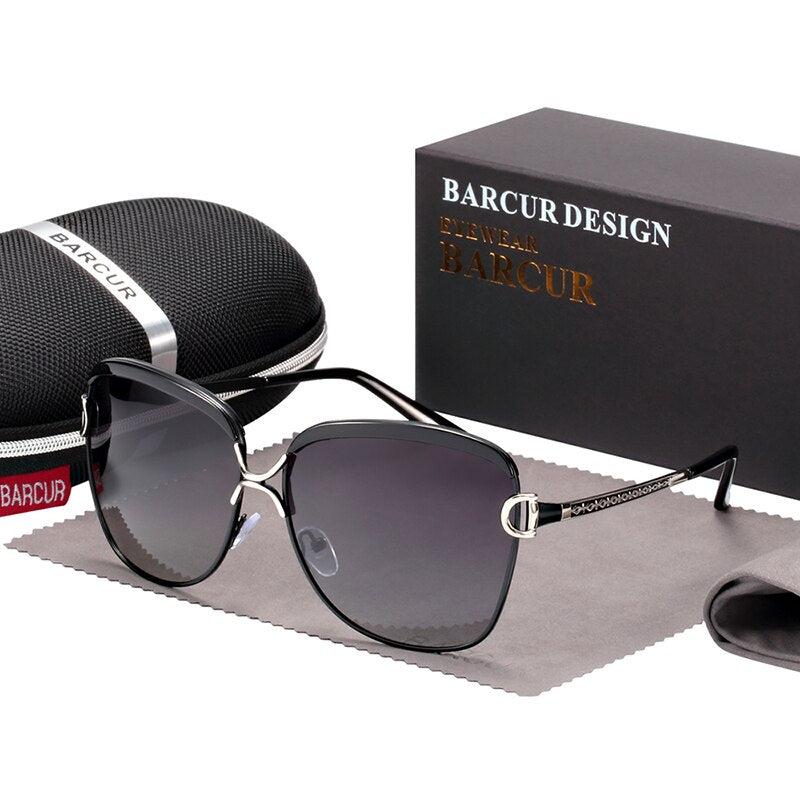 Fast Delivery BARCUR Gradient Sun glasses Women Polarized Sunlgasses for Women trending products