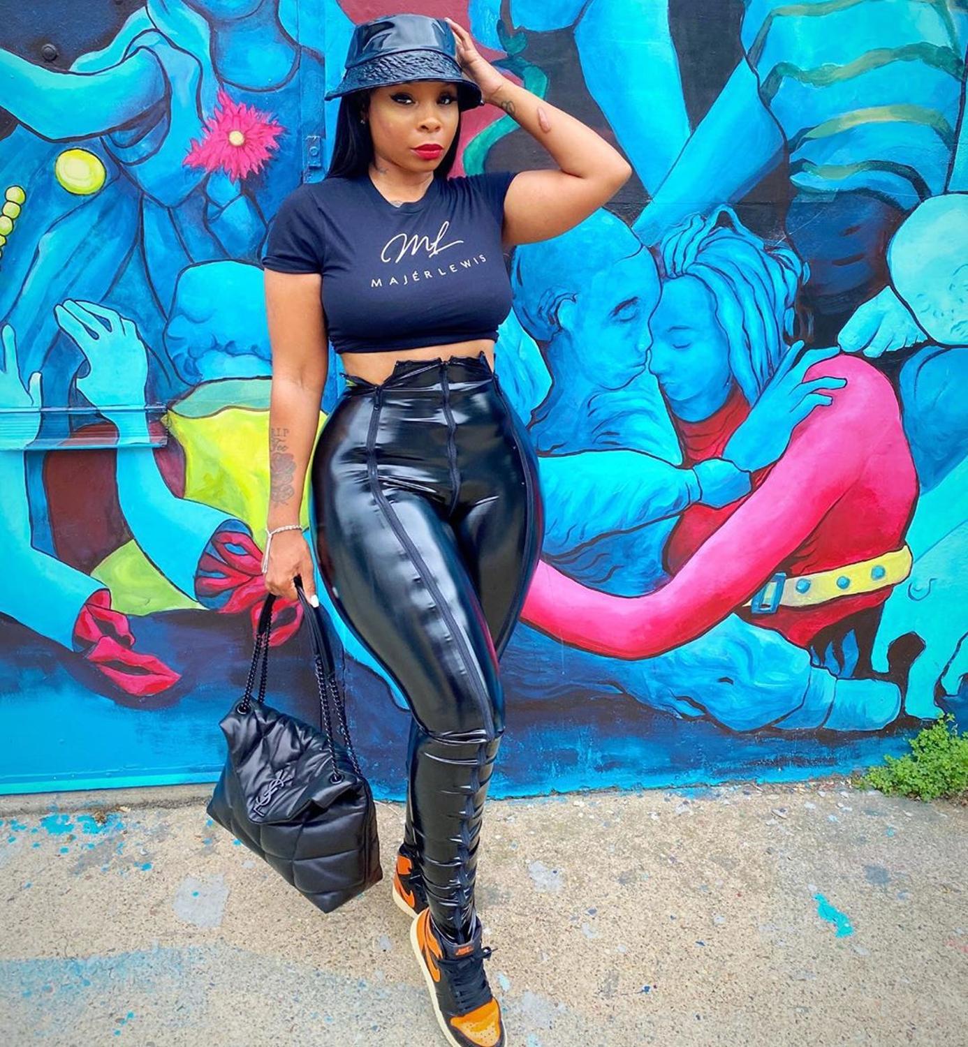 Casual Damen Leder Hosen, Streetwear Party Nacht Kleidung Für Frauen