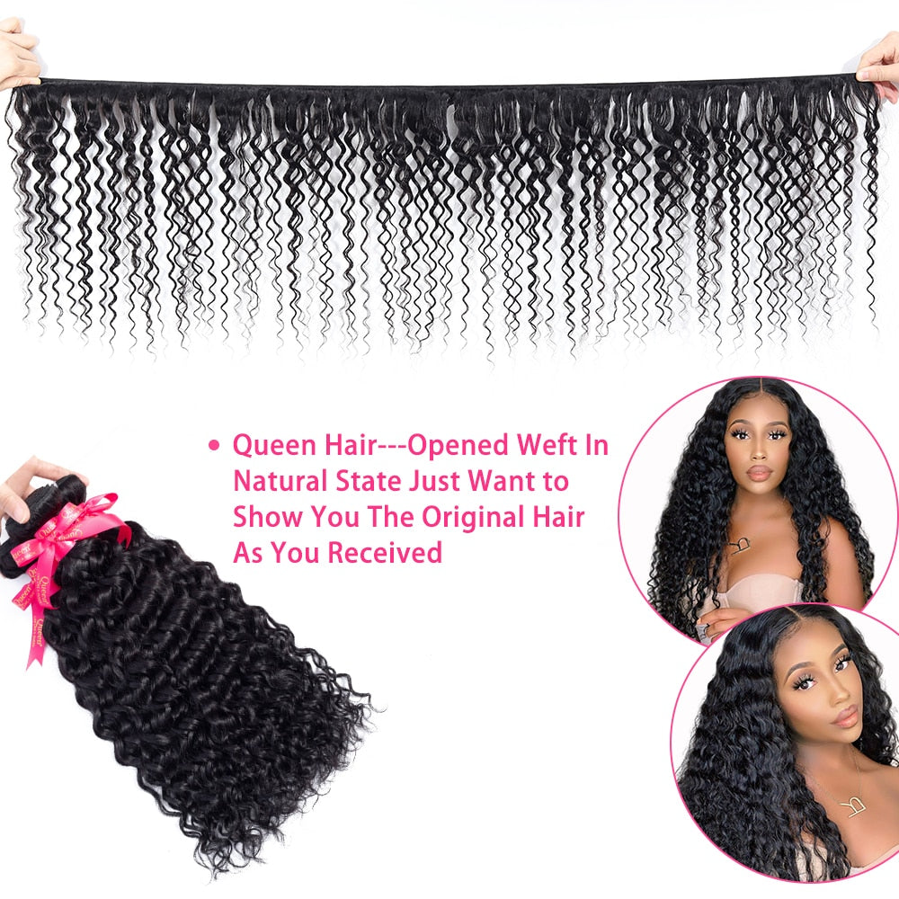 Water Wave Bundles Brazilian Hair Weave Bundles Remy Hair Bundles Deals 1/3/4 bundles human hair Curly Hair Bundles Queen Hair