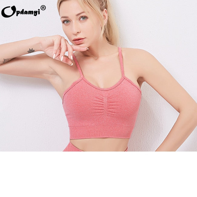Frauen Nahtlose Yoga Set Sport-BH, Hohe Taille Leggings Fitness Sets