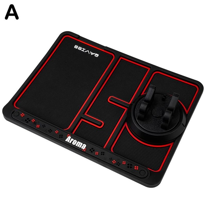 4-in-1-Auto-Anti-Rutsch-Matte, Silikon-Armaturenbrett, klebrige Telefonhalter, Anti-Rutsch Telefon Pad