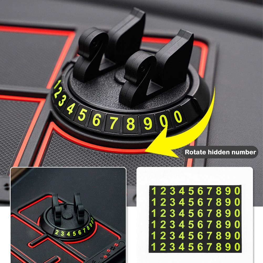4-in-1-Auto-Anti-Rutsch-Matte, Silikon-Armaturenbrett, klebrige Telefonhalter, Anti-Rutsch Telefon Pad