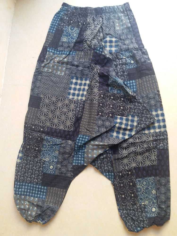 Baggy-Haremshose für Damen, kausaler Druck, Hippie-Jogginghose