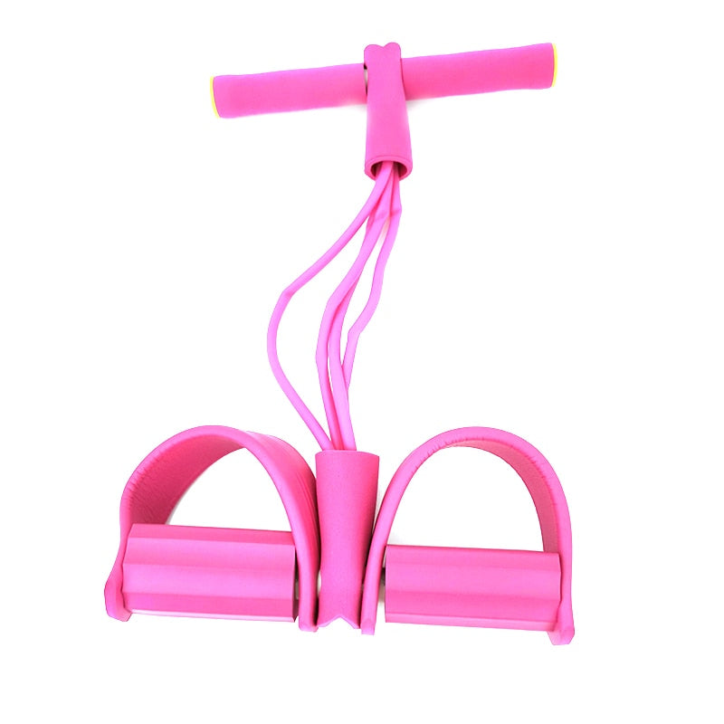 4 widerstandsfähige elastische Zugseile, Exerciser Rower Belly, Resistance Band Home Gym Sport Training Elastic Bands