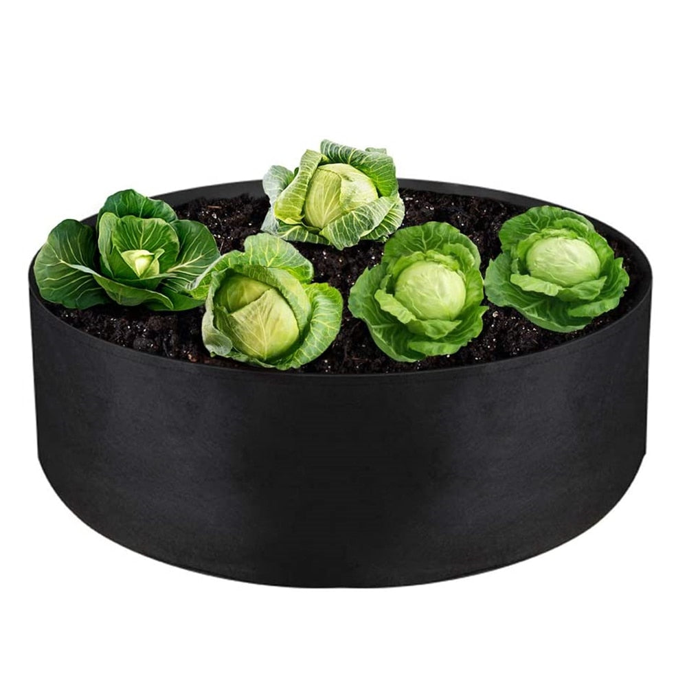 10/40/50/100 runde Gallonen Stoff, erhöhte Pflanzsäcke, Stoff-Hochbeet, Pflanzbeet- und behälter für Kräuter, Blumen & Gemüse