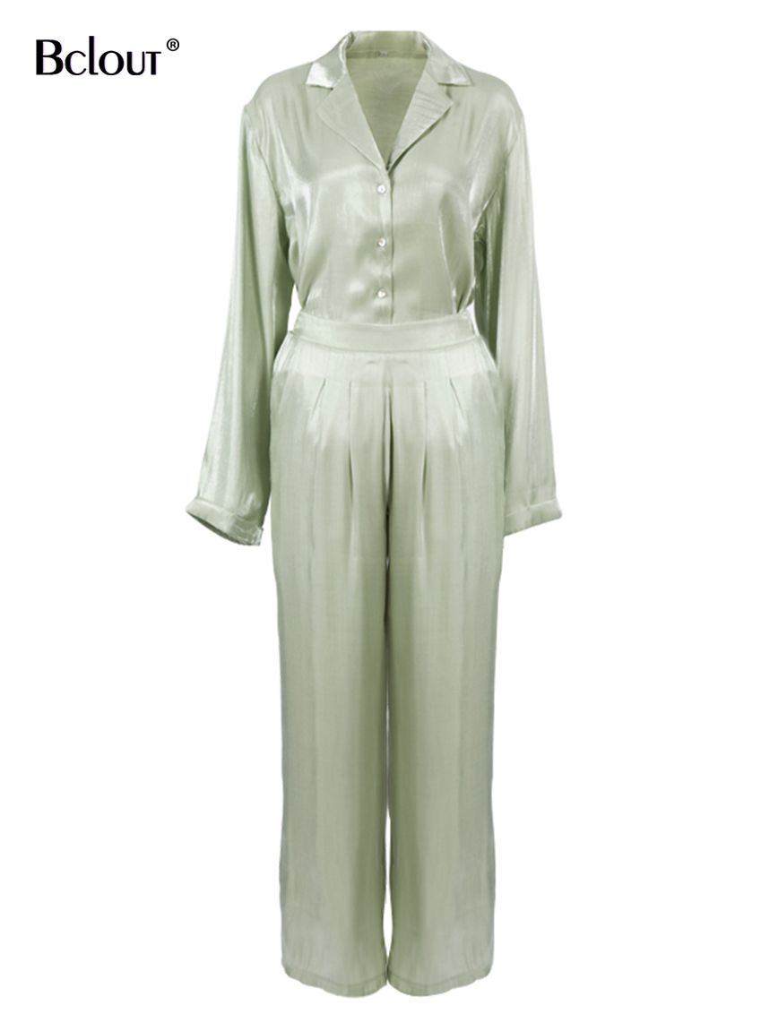 Frühling / Sommer Vintage 2-teiliges Top und Hohe Set, Weiblich Elegante Anzüge