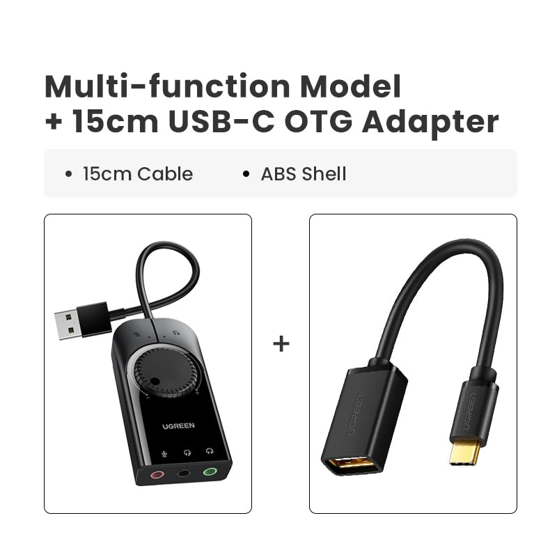 Soundkarte USB Audio Interface Externes 3,5 mm Mikrofon Audio, Adapter Soundkarte für PC Laptop PS4, PS5