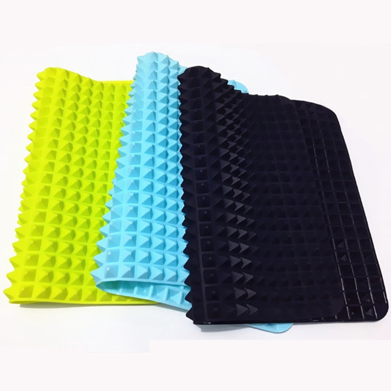 40x27cm Pyramide Backformen Pfanne 4 Farbe Antihaft Silikon Backmatten, Kochmatte Backblech für den Ofen