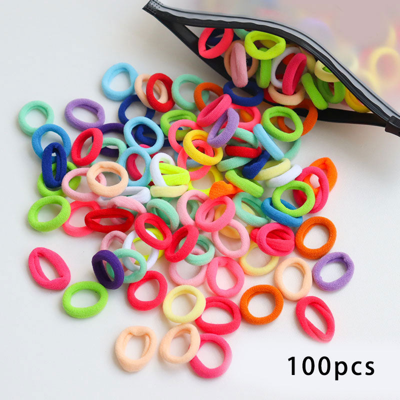 50/100pcs Kinder elastische Haarbänder, Baby Haar Zubehör