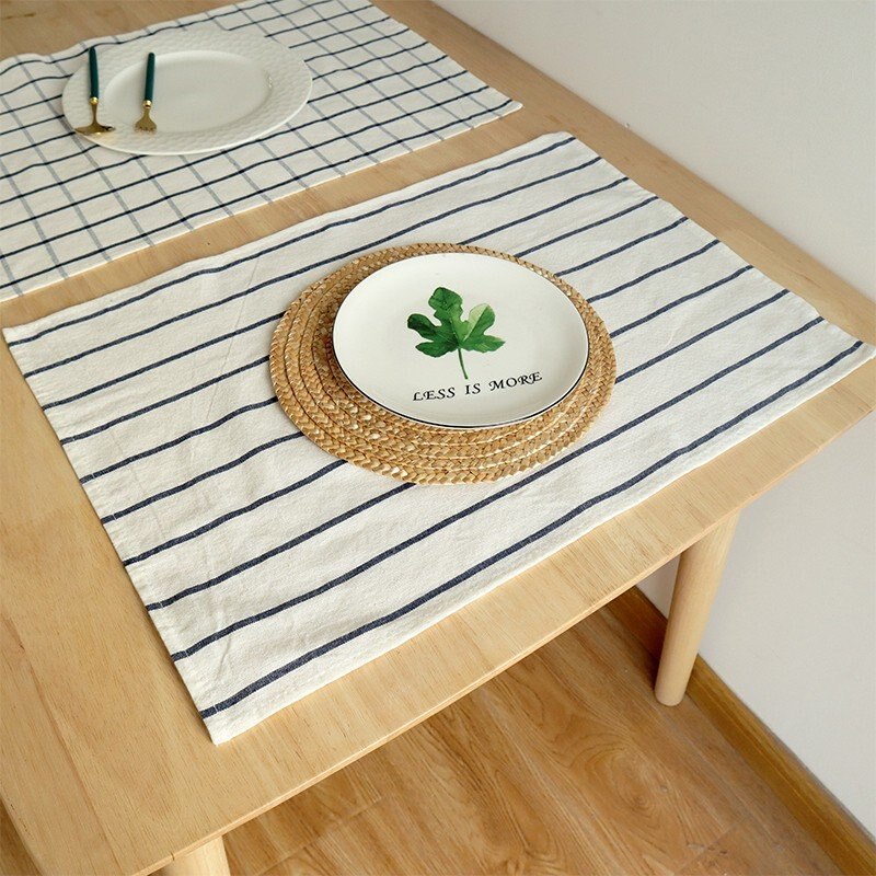 Weicher Baumwollstoff Tischsets für Esstisch, Tischsets Pflanzennahrung gedruckte Serviette für Zuhause, Küche, Restaurant