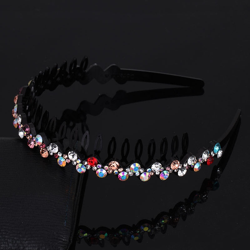 Mode Perle Nicht-Slip Strass elastische Haarbänder, Haarzubehör, Kopfschmuck