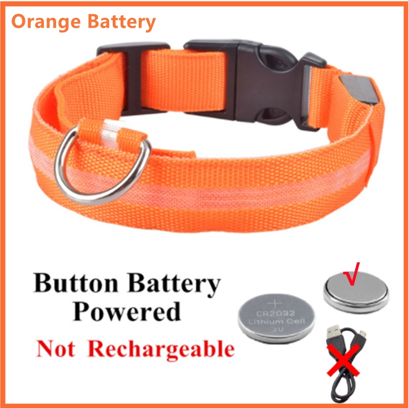 LED leuchtende Hundehalsband, Einstellbare blinkende Wiederaufladbare Leuchthalsband, Nacht Anti-Verlorene Hund Licht Geschirr für kleine Hunde