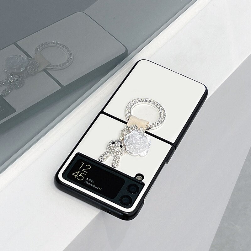Luxus-Ring-Strasssteine für Samsung zflip3