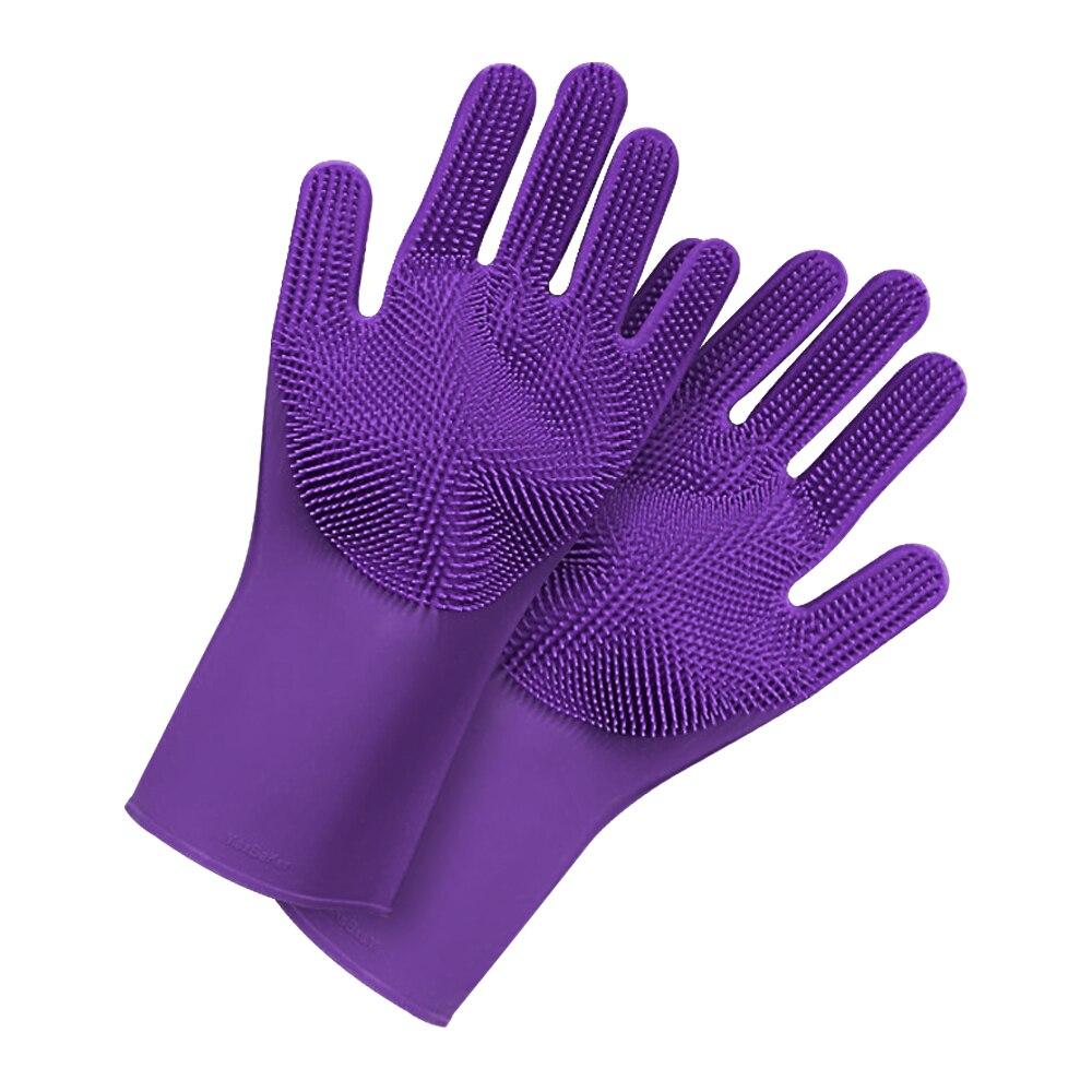 Magic Pet Grooming Handschuhe aus Silikon Spülhandschuhe für Haushalt, Auto, Gummi Küche für Reinigungswerkzeug