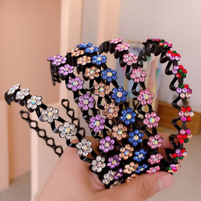 Mode Perle Nicht-Slip Strass elastische Haarbänder, Haarzubehör, Kopfschmuck